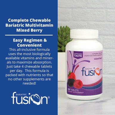Bariatric Fusion Bundle & Save - Mixed Berry Complete Chewable ADEK Multivitamin