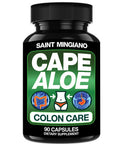 Saint Mingiano Cape Aloe Colon Cleanse, Detox & Flush - 90 Capsules. Gentle Constipation Relief And Bowel Movement Acting As Natural Herbal Laxative - Supports Bowel Movements For Digestive Health