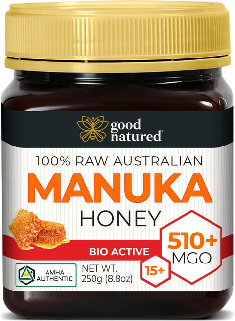 Good Natured Manuka Honey (MGO 850+) - High Grade Raw Manuka Honey Medical Grade, Non-GMO, Lab-Tested & AMHA Certified, BPA-free, 8.8 oz