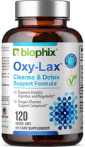 Biophix Oxy-Lax 750 Mg 120 Vcaps - Natural Magnesium Oxide Oxygen Based Colon Cleanse Gentle Laxative Supports Healthy Digestive Tract Regularity