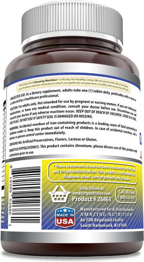 Amazing Nutrition Formulas Daily Multivitamin Tablets (Non-GMO) - Just 1 Tablets A Day Formula A Complete Multivitamin to Support Cardiovascular Health Immune Functions Visual Functions & More (250 Count)