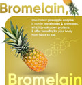Weightworld Bromelain High Strength Supplement 650mg - High Potent 2500GDU/g per Serving - 180 Vegan Capsules (Not Bromelain Tablets) - Enzyme Nutritional Supplements - Naturally Derived Enzyme from Pineapple