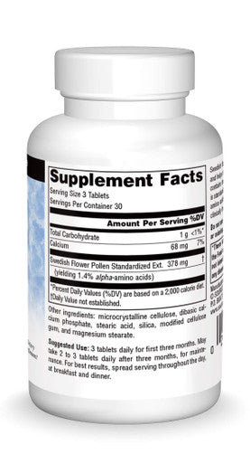 Source s Swedish Flower Pollen Extract Supplement - 90 Tablets