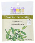 Aura Cacia Clearing Eucalyptus Aromatherapy Mineral Bath Salt 2.5 Ounce Packet 6 per case.6