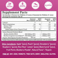 Llama Naturals Kids Probiotic with Prebiotic Fiber Vegan Organic Prebiotics and Probiotics Gummies for Gut Health Support Toddler Real Fruit Gummy Vitamins No Added Sugar Cane Mixed Berry 120 Ct