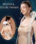 Luxe Wearable Neck & Shoulder Massager With Heat - Eco-Friendly Material, Ergonomic Design, Deep Kneading For Pain Relief, Ideal For All
