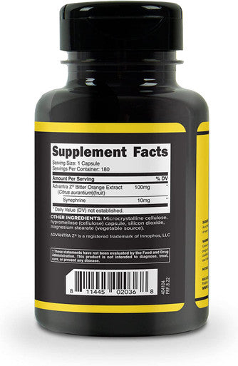 PrimaForce Syneburn Supplement 180 Capsules Synephrine from ADVANTRA Z