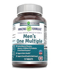 Amazing Formulas Multivitamin Food Based 75 Tablets (Non-Gmo, Gluten Free) Perfect Blend Of Vitamins, Minerals, 25 Million Cfu Probiotics & Food-Based Enzymes