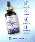 Carlyle Liquid Ionic Magnesium 400 mg | 4 oz | Vegetarian Non-GMO & Gluten Supplement | Vital Trace
