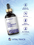 Carlyle Liquid Ionic Magnesium 400 mg | 4 oz | Vegetarian Non-GMO & Gluten Supplement | Vital Trace