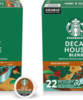 Starbucks K-Cup Coffee Pods, Medium Roast Hot or Iced Coffee, Decaf House Blend, 60 Keurig Pods