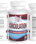 Elevate Recovery Supplements 2-Month Vein & Leg Circulation Support Supplement (All-In-1) With 8 Active Ingredients - Natural Blood Circulation Booster - Vein Health Formula - Leg & Vein Supplements - 180 Capsules