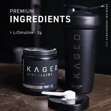 Kaged Muscle Premium L-Citrulline Powder, Enhance Muscle Pumps, Improve Muscle Vascularity, Nitric Oxide Booster, Citrulline, Unflavored, 100 Servings, white, 7.05 ounce (pack of 1) (KM-CITP-200)