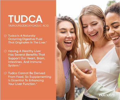 Nui Nutra TUDCA Supplement | 250mg | 45 Capsules | Tauroursodeoxycholic Acid - Liver and Bile Flow Support | Promotes Wellness in Gut & Kidneys | Digestion Support