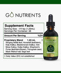 Go Nutrients Thyroid Edge - Thyroid Support For Women And Men - Comprehensive Natural Thyroid Supplement Rich In Iodine - Fast-Absorbing 2 Oz Liquid Drops For Improved Energy & Enhanced Wellness