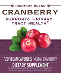 Nature's Way Premium Potency Standardized Cranberry 90% Fruit Solids, 400 mg per serving, 120 VCaps