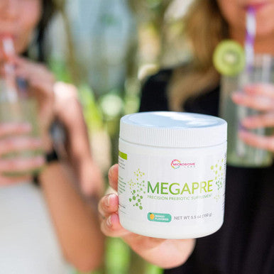 Microbiome Labs MegaPre Gut Health Powder - Powdered Prebiotic Blend - Oligosaccharides for Immune & Digestion Support - Prebiotics Supplement for Adults & Kids - Mango Flavor (5.5 oz)