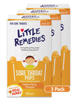 Little Remedies Sore Throat Pops Made With Real Honey 10 Count 3 Pack