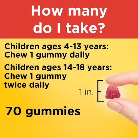Nature Made Kids First Multivitamin with Omega3 Kids Gummy Multivitamins with Vitamins and Minerals for Nutritional Support 70 Gummies