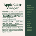 Nature's Bounty Apple Cider Vinegar Pills Vegetarian Supplement Plant Based 480Mg 200 Tablets