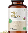 Futurebiotics Milk Thistle 1000mg Silymarin Marianum & Dandelion Root Liver Health Support, 300 Capsules