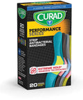 Curad -CUR5020 Performance Series Antibacterial Adhesive Bandages 1 X 3.25 Inch 20 count