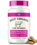 Left Coast Performance Hydrolyzed Multi Collagen Peptides Capsules & Beef Organ Supplement for Women - Bovine Wellness Bundle for Women's Gut Health Energy Hormone Balance and Immune Support