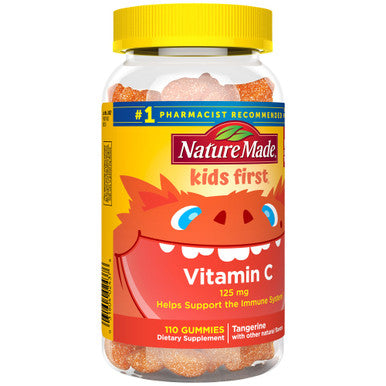 Nature Made Kids First Vitamin C Gummies Dietary Supplement For Immune Support 110 Gummies 110 Day Supply