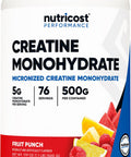 Nutricost Creatine Monohydrate 500 Grams Fruit Punch