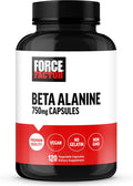 Force Factor Beta Alanine Capsules Beta-Alanine Endurance Supplement to Boost Performance & Reduce Fatigue Clinical Dose Premium Quality Vegan Non-GMO 120 Capsules