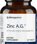 Metagenics Zinc A.G. GI-Friendly Highly Absorbable Zinc 60 servings