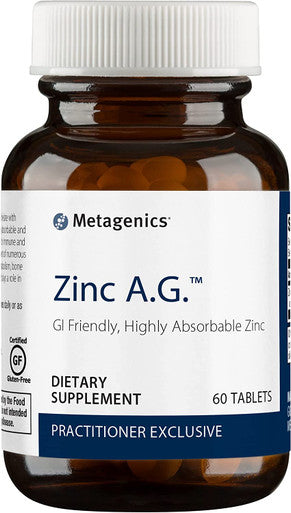 Metagenics Zinc A.G. GI-Friendly Highly Absorbable Zinc 60 servings