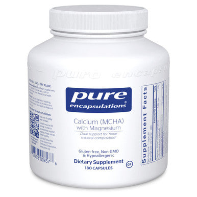 Pure Encapsulations Calcium MCHA with Magnesium 180 vcaps