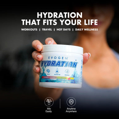 Evogen Hydration - Electrolytes Powder | Sugar-Free Electrolyte Powder Supplement for Hydration Energy and Recovery | Coconut Water B Vitamins Potassium | Strawberry Lemonade | 30 Servings