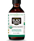 Mother Nature Organics Superfoods for Organic Living Usda Organic Black Seed Oil (8Oz) - Premium Cold-Pressed, Non-Gmo, Unrefined, Vegan Nigella Sativa Oil. Potent For Digestive Health, Immune Support, Brain Function, And Joint Mobility.