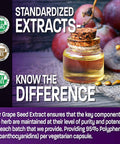Bronson Grape Seed Extract 400 Mg - Antioxidant & Immune Support - Standardized Extract With 95% Proanthocyanidins- Non Gmo, 180 Vegetarian Capsules