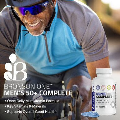 Bronson One Daily Mens 50+ Complete Multivitamin Multimineral, 180 Tablets