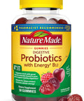 Nature Made Digestive Probiotics And Energy B12 Gummies Probiotics For Women And Men 50 Probiotic Gummies 25 Day Supply