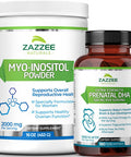 Zazzee Myo-Inositol Powder and Extra Strength Prenatal DHA