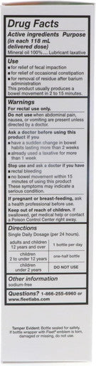 Fleet Mineral Oil Enema Fl301Ea - 4-1/2 Oz.
