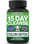 Saint Mingiano 15 Day Cleanse | Colon Detox With Natural Laxative For Constipation & Bloating. 30 Pills To Detoxify & Boost Energy | Extra-Strength Senna Leaf Supplements | Strong For Some People.