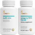 Xtendlife Daily Care Bundle Advanced Multi-Xtra Multivitamins (60 Count) & Omega 3/Dha Fish Oil (60 Count)