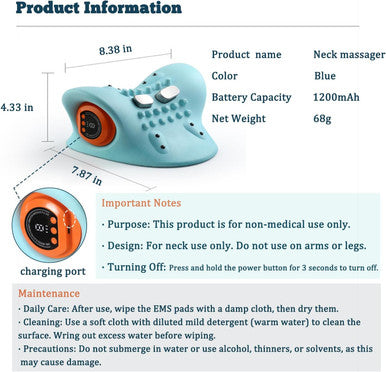 Neck Massager, Shiatsu Neck Massager With Heat Electric Shoulder & Cervical Massage For Pain Relief Deep Tissue Massage Pillow, 26 Angle Cervical Traction Device