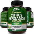 NutriFlair Citrus Bergamot 1200mg, 120 Capsules - 25:1 Citrus Bergamia - Essential Oil and Citrus Bioflavonoids Supplements - , Non-GMO Pills