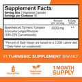 Turmeric Curcumin Capsules Qunol 1000mg Extra Strength Supplement Patented HydroSoluble Technology Alternative to Turmeric Curcumin with Black Pepper 60 Veggie Capsules