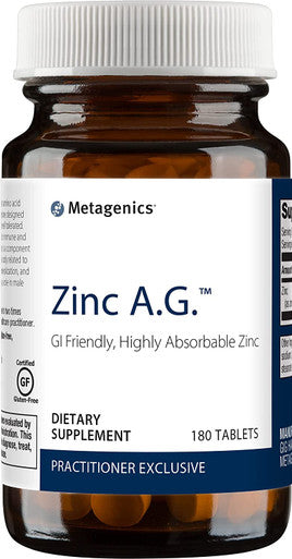 Metagenics D3 5,000 + K Vitamin D Supplement and Zinc A.G. - 5,000 IU Vitamin D Support for Bone Cardiovascular and Immune Health Bundled with GI-Friendly Highly Absorbable Zinc