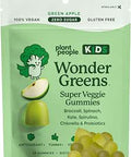 Plant People WonderGreens Kids Super Veggie Gummies SugarFree AllergenFree Multivitamin for Picky Eaters with Probiotics Tummy and Immune Support Green Apple Flavor (30 Count)