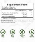 Deal Supplement Psyllium Husk 1500mg Per Serving 300 Capsules 3 in 1 Fiber Supplement with Inulin & Acacia Complex Natural Soluble Fiber Supports Digestive Health Plant Based Non-GMO