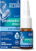 Mommy'S Bliss Baby Probiotic Drops, Daily Gas, Constipation And Colic Symptom Relief + Immune Support, borns & Up, 0.34 Fl Oz (30 Servings), Pack Of 2