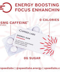 Cinnamon Natural Caffeine Energy Gum 25Mg Caffeine, Taurine, B Vitamins Per Piece, 48 Pieces (6 Packs Of 8) Sugar Free, Zero Calories, Naturally Sweetened, Gluten Free